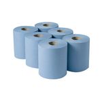 2Work Centrefeed Roll 3 Ply Blue 135M P6