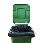 2Work Blk Wheelie Bin Liners Mduty Pk100