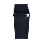 2Work Black Swing Top Bin 30 Ltr