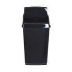 2Work Black Swing Top Bin 30 Ltr