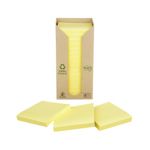 Postit Recyc Carton Of 654 Ylw Pads Pk16