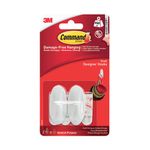 3M Command Small Oval Hooks With Strips