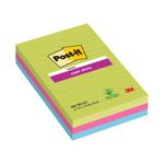 3M Postit Supersticky Ruled 102X152 Pk3