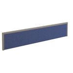 Straight fabric desktop screen alu frame