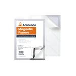 Announce Magnetic Frames A4 Silver Pk2