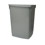 Addis 54Ltr Flip Top Bin Base Metallic