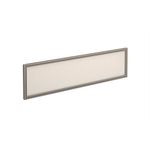 Straight glazed desktop screen alu frame