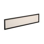 Straight glazed desktop screen alu frame