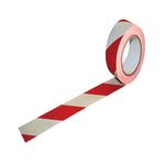 Vinyl Hazard Tape White/Red Pk24