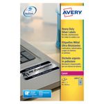 Avery Hduty Laser Lbl Silver 10X20Shts