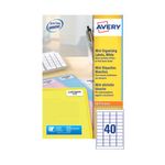 Avery Laser Mini Label 40X25Sheets White
