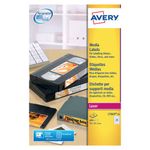 Laser Label 72X21.2Mm Avery Pk25 L7665