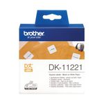 Brother Label Roll 23Mm Blk On Wh