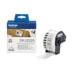 Brother Dk22225 Ppr Label Blk On Wh
