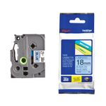 Brother Lbl Tp 18 Blk On Blu Tze541