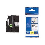 Brother Blk On Wht Tze Tape 12Mm X 8M