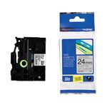 Brother Lbl Tp 24 Blk O Slv Tzem951