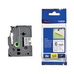 Brother Lbl Tpe 6Mm Blk On W Tzes211