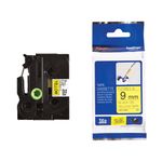 Brother Lbl Tp 9Mm Blk O Yl Tzefx621
