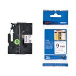 Brother Tzen221 Lbl Tpe 9 Blk On Wht