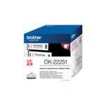 Brother Blk/Red Dk-22251 Labelling Tape