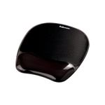 Fellowes Crystal Mousepad/Wrist Rest Blk