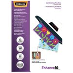 Fellowes A4 Selfadhesive Lam Pouch 80Mic