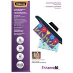 Fellowes A4 Selfadhesive Lam Pouch 80Mic