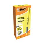 Bic Brite Liner Yellow Highlighters Pk12