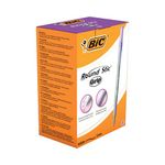 Bic Round Stic Grip Purple 920412 Pk 40