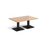 Brescia rect coffee table square bases