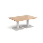 Brescia rect coffee table square bases