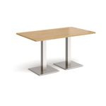 Brescia rect dining table square bases