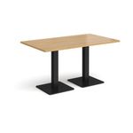 Brescia rect dining table square bases