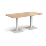 Brescia rect dining table square bases