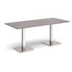 Brescia rect dining table square bases