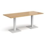 Brescia rect dining table square bases