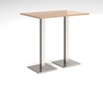 Brescia rect poseur table square bases