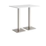 Brescia rect poseur table square bases