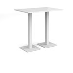 Brescia rect poseur table square bases