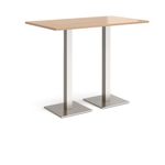 Brescia rect poseur table square bases