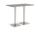 Brescia rect poseur table square bases