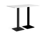 Brescia rect poseur table square bases