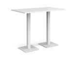 Brescia rect poseur table square bases