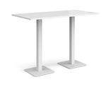 Brescia rect poseur table square bases