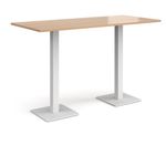 Brescia rect poseur table square bases