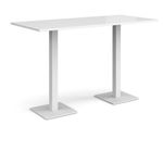 Brescia rect poseur table square bases