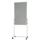 Bi-Silque Duo Easel 120x79cm Grey Felt