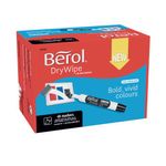 Berol D/Wipe Chisel Mrker Astd Pk48