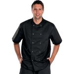 Chefs Short Sleeve Jacket Black M